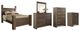 Signature Design by Ashley® Juararo 5-Piece Dark Brown Queen Poster Bed Set-0