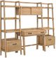 Coaster® Fabian 4-Piece Light Brown Computer Desk and Bookshelf Set-0