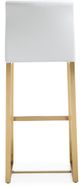 TOV Furniture Denmark White Gold Set Of 2 Steel Bar Stool-3