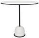 Uttermost® Morro White Side Table with Black Frame-3