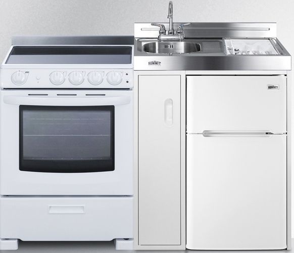 Summit® 54" White All-In-One Kitchenette-3