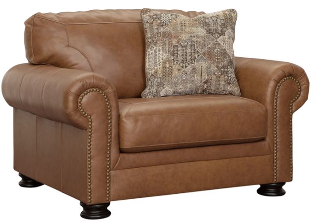 Signature Design by Ashley® Carianna Caramel Chair and a Half-0