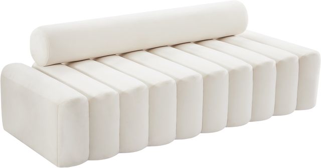 Meridian Furniture Melody Cream Velvet Sofa-0