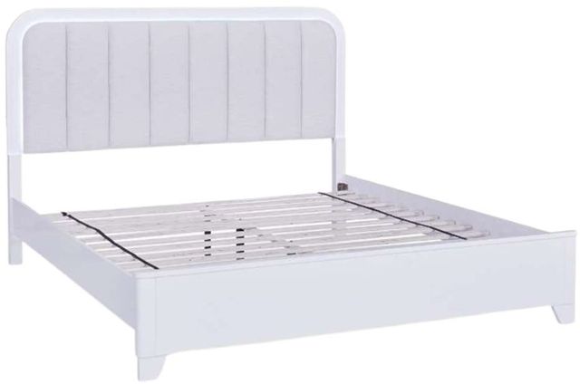 Signature Design by Ashley® Jarlee White California King Upholstered Panel Bed-1