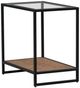 Liberty Furniture Bedford Glass Top Chairside Table with Black/Weathered Oak Base-0
