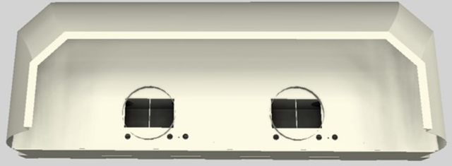 Vent-A-Hood® Designer Series 66" Biscuit Wall Mounted Range Hood-3