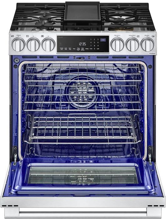 LG Studio 30" Stainless Steel Slide In Dual Fuel Range -2