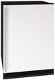 U-Line® Black/White 24" Built-In Compact Refrigerator-0