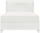 Homelegance® Kerren White King Upholstered Panel Bed-2