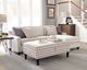 Coaster® McLoughlin Cream Upholstered Sectional-4