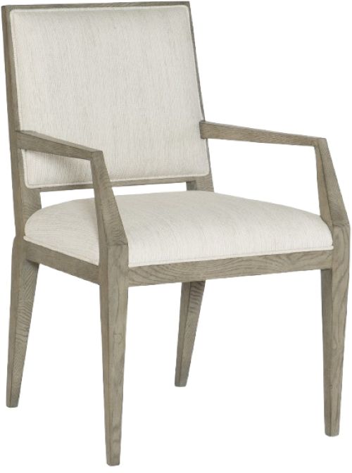 Hooker® Furniture Linville Falls Linn Cove Mink/Remington Porcelain Upholstered Dining Arm Chair-0