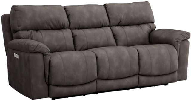 HomeStretch Cosmo Pewter Power Reclining Sofa-0