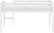 HH2 Home Campbell White Twin Junior Loft Bunk Bed with Ladder-3