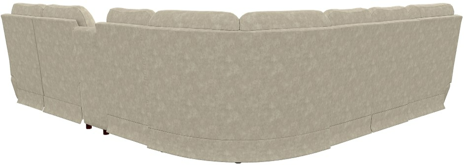 La-Z-Boy® Trouper 7-Piece Stucco Reclining Sectional