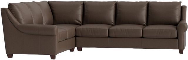 Bassett® Furniture Customizable Ellery 2-Piece Leather Left-Arm Facing Sectional-0