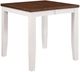 TEI Casanova Cinnamon Gathering Table with White Base-1