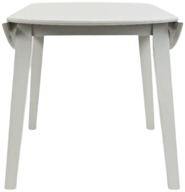 Jofran Inc. Simplicity Dove Gray Round Drop Leaf Dining Table-2