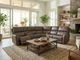 iPowr Cappriccio 6-Piece Cappuccino Triple Power Reclining Sectional-1