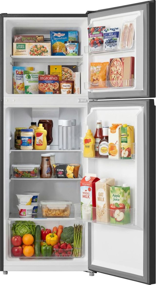 Frigidaire® 22" 10.1 Cu. Ft. Black Freestanding Top Freezer Refrigerator-3