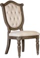 Furniture of America® Seven Oaks Beige/Weathered Oak Upholstered Dining Side Chair-0
