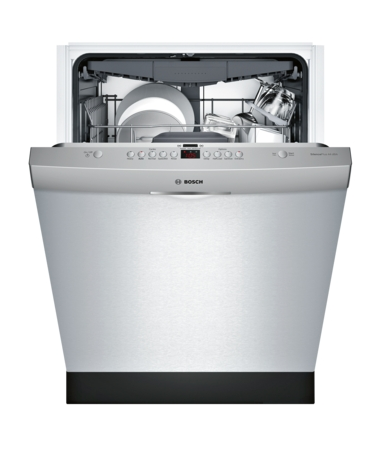 Bosch® 300 Series 24" Stainless Steel Top Control Built In Dishwasher-1
