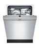 Bosch® 300 Series 24" Stainless Steel Top Control Built In Dishwasher-1