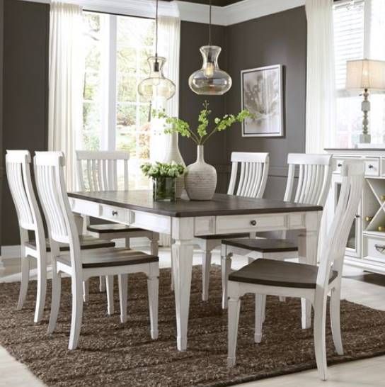 Liberty Furniture Allyson Park Charcoal/Wirebrushed White Side Chair-2