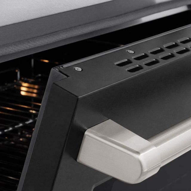ZLINE Paramount  30" Satin Stainless Steel Pro Style Induction Range with Black Matte Door-3