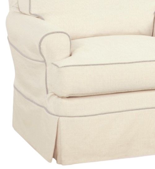 Four Seasons Customizable Sarah Extra Large Slipcovered Swivel Glider -1