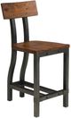 Homelegance® Holverson Gunmetal/Rustic Brown Counter Chair-0