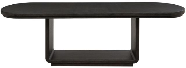 Coaster® Leandro Burnished Black Dining Table-2