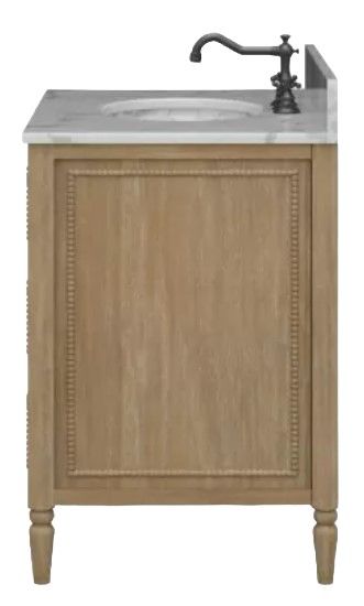 Bramble Customizable Cholet Single Vanity with Sink Marble Top-2