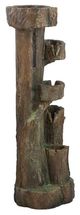 A & B Home Brown 5-Tier Outdoor Decorative Tree Water Fountain-2
