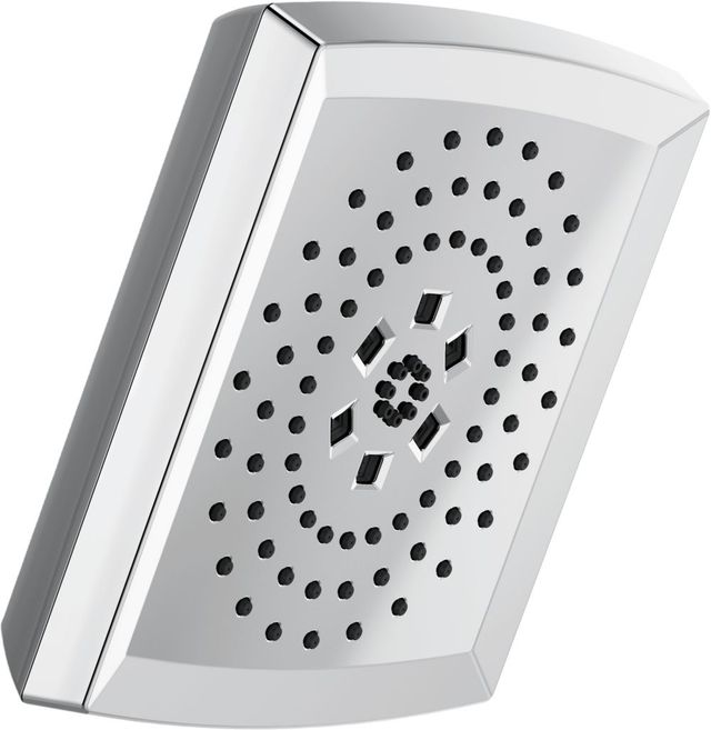 Brizo Vettis® Polished Chrome H2Okinetic® Square Multi-Function Shower Head-0