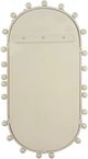 TOV Furniture Bubbles Ivory Small Oval Wall Mirror-5