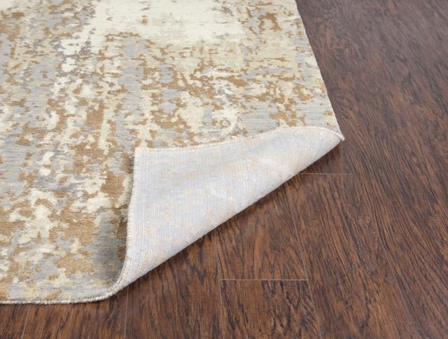 Rizzy Home Artistry Beige 18" Round Rug-4