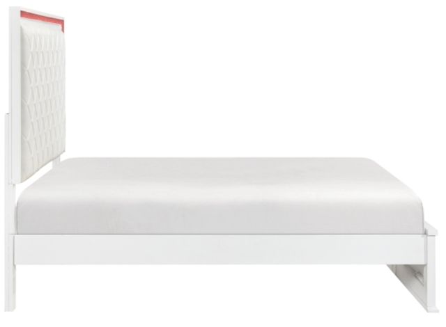 Homelegance® Lumin White Queen Panel Bed-3