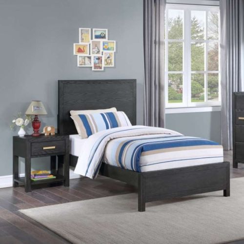 Winners Only® Fresno Charcoal Youth Twin Panel Bed-1