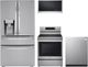 LG 4 Piece PrintProof™ Stainless Steel Electric Kitchen Package-0