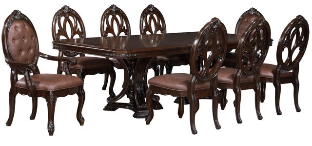 New Classic® Home Furnishings Palazzo Marina 9-Piece Walnut Dining Set-0