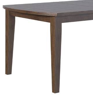 Country View Woodworking Customizable Bakersfield Hickory Top 40" Dining Table with 2-Leaves and Brown Maple Base-1