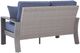Signature Design by Ashley® Dillon Beach Blue/Gray Aluminum Outdoor Loveseat-3