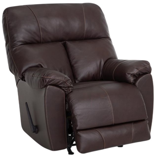 Franklin™ Kent Eden French Roast Leather Power Rocker Recliner-2