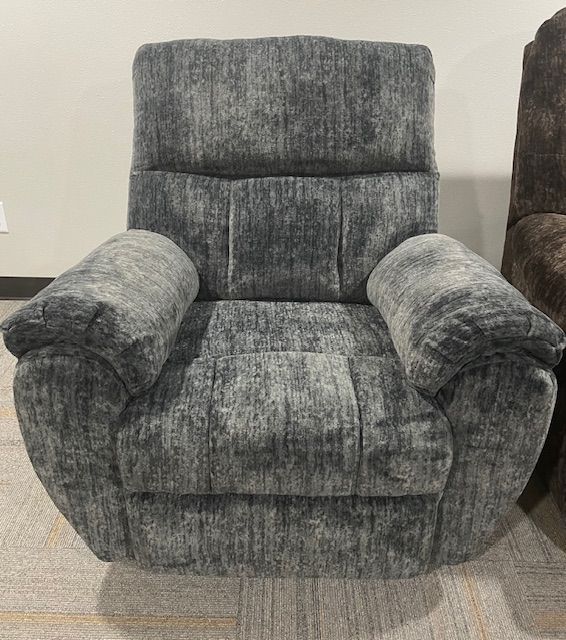 Gunmetal Manual Rocker Recliner - OVERSTOCK-0