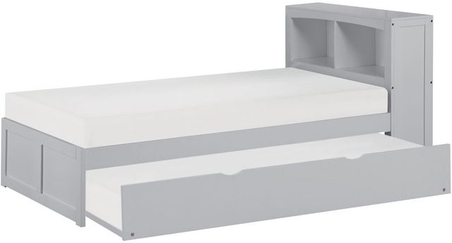 Homelegance® Orion Gray Youth Twin Bookcase Bed with Trundle-3