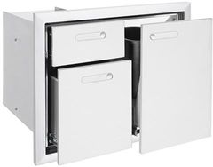 Lynx® Professional Series 30" Trash Center And Double Drawers