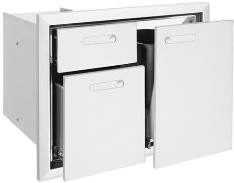 Lynx® Professional Series 30" Trash Center And Double Drawers