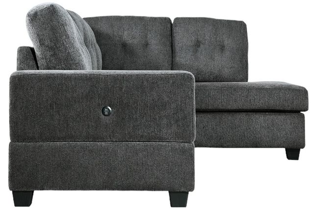 Signature Design by Ashley® Kitler 2-Piece Smoke Right-Arm Facing Sofa Sectional and Chaise-2