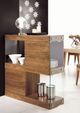 VIG Furniture Modrest Aura Glass/Walnut Square Cabinet-1