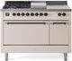 Ilve® Nostalgie II Series 48" Antique White Pro Style Dual Fuel Range-0
